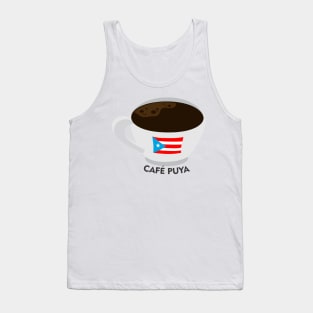 Boricua Cafe Puya Puerto Rican Coffee Dark Latino Food Tank Top